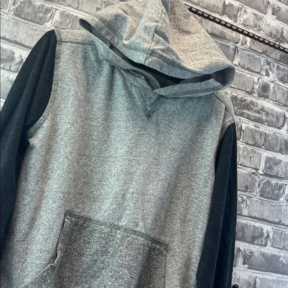 Boy's Copper Denim Gray and Black Hoodie - Picture 2 of 7